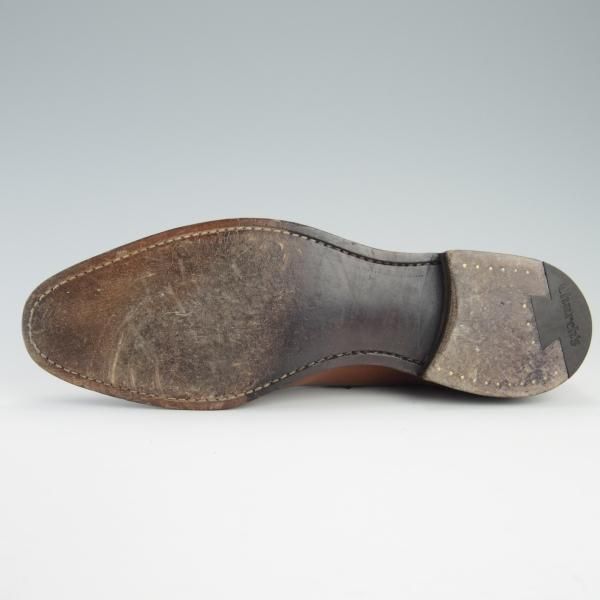 美品★チャーチ 70F/UK7【貴重★Exclusive Leather/ベティスカーフ/119ラスト】Tenby/セミブローグ/茶/メンズ/Church's★f657