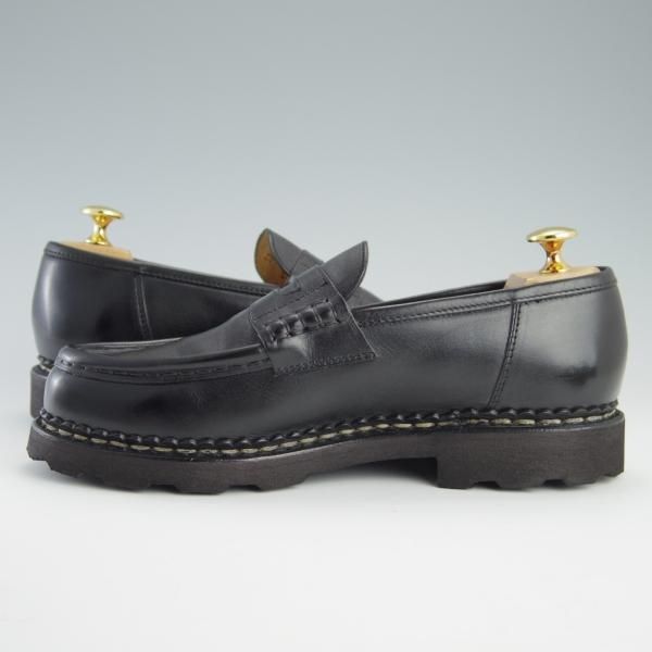 極美品★パラブーツ SIZE 5.5【定価￥71,500-★ランス/REIMS】コインローファー/リスレザー/マルシェソール/黒/NOIR/Paraboot★f658