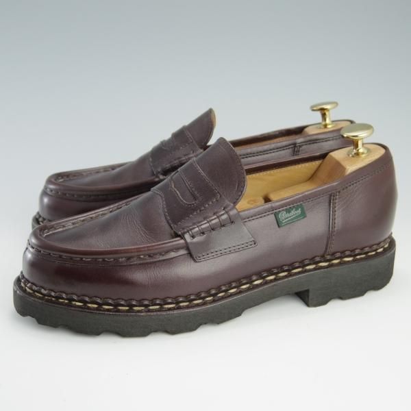 極美品★パラブーツ SIZE 5.5【定価￥71,500-★ランス/REIMS】コインローファー/リスレザー/マルシェソール/CAFE/カフェ/Paraboot★f659