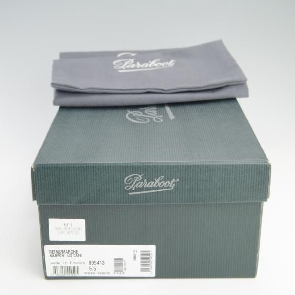 極美品★パラブーツ SIZE 5.5【定価￥71,500-★ランス/REIMS】コインローファー/リスレザー/マルシェソール/CAFE/カフェ/Paraboot★f659