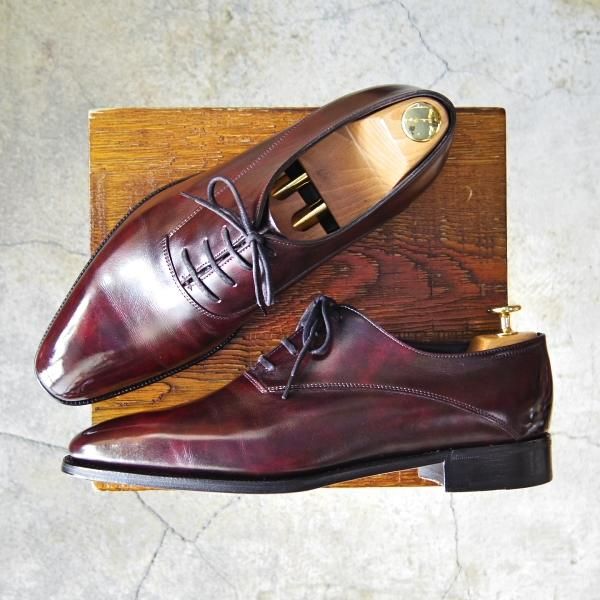 美品★ジョンロブ 8E【定価￥277,200-★プレステージライン/BECKETTS】8000ラスト/ミュージアムカーフ/PLUM/赤茶/JOHN LOBB★f660