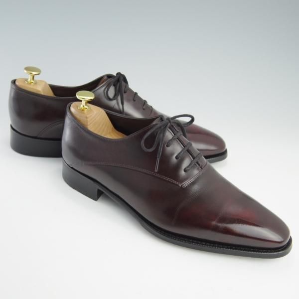 美品★ジョンロブ 8E【定価￥277,200-★プレステージライン/BECKETTS】8000ラスト/ミュージアムカーフ/PLUM/赤茶/JOHN LOBB★f660