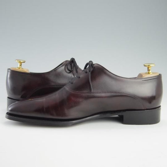 美品★ジョンロブ 8E【定価￥277,200-★プレステージライン/BECKETTS】8000ラスト/ミュージアムカーフ/PLUM/赤茶/JOHN LOBB★f660