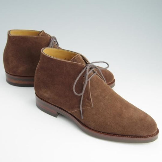 美品★(金沢)KOKON/ココン SIZE 6【合計オーダー価格￥65,450-★チャッカブーツ/401/KO-1ラスト】濃茶/スエード/メンズ★f663