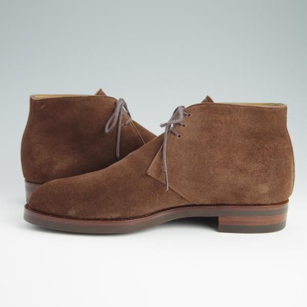 美品★(金沢)KOKON/ココン SIZE 6【合計オーダー価格￥65,450-★チャッカブーツ/401/KO-1ラスト】濃茶/スエード/メンズ★f663