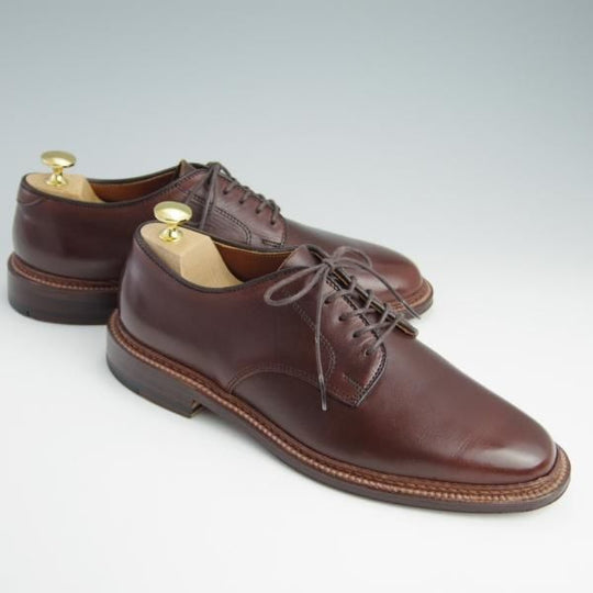美品★オールデン 7D【定価￥104,500-★クロムエクセルレザー仕様/バリーラスト】29364F/プレーントゥ/赤茶/メンズ/Alden★f665
