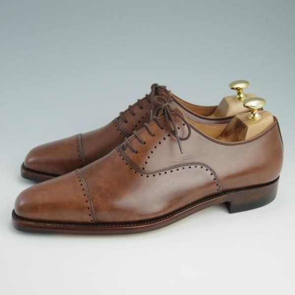 未使用★スコッチグレイン 24E【グッドイヤーウェルテッド製法★ベルオムシリーズ/Bel Homme】756/カーフ/茶/SCOTCH GRAIN★f667