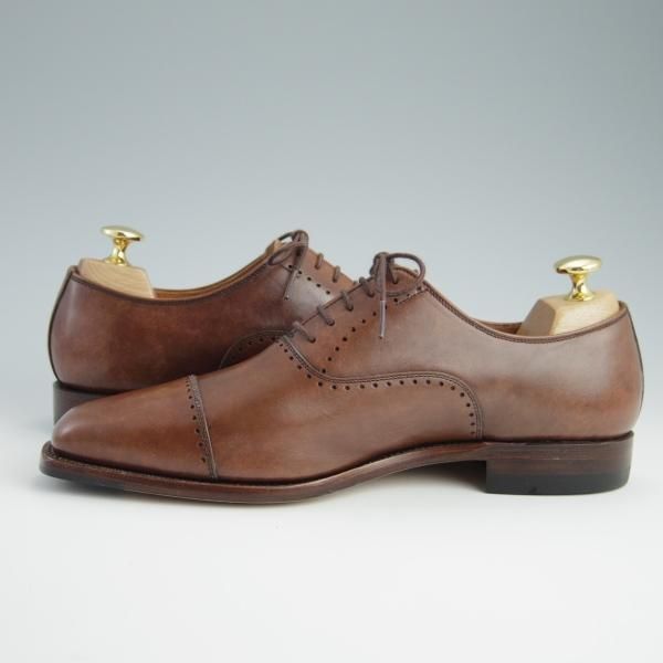 未使用★スコッチグレイン 24E【グッドイヤーウェルテッド製法★ベルオムシリーズ/Bel Homme】756/カーフ/茶/SCOTCH GRAIN★f667