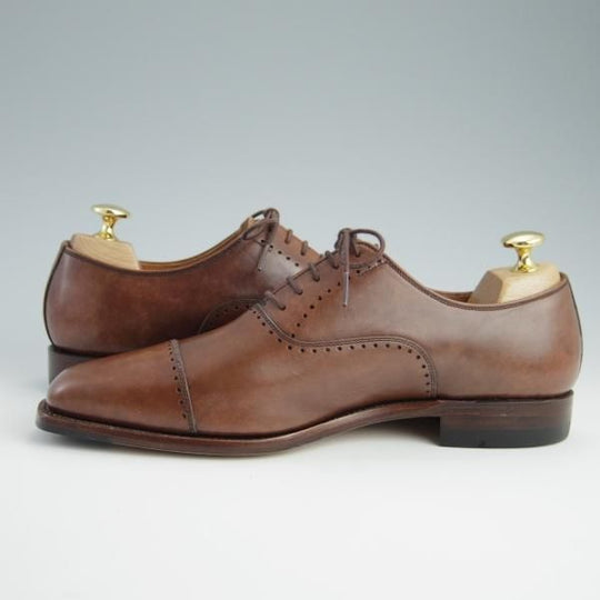 未使用★スコッチグレイン 24E【グッドイヤーウェルテッド製法★ベルオムシリーズ/Bel Homme】756/カーフ/茶/SCOTCH GRAIN★f667