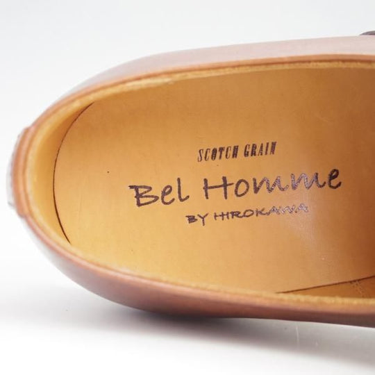 未使用★スコッチグレイン 24E【グッドイヤーウェルテッド製法★ベルオムシリーズ/Bel Homme】756/カーフ/茶/SCOTCH GRAIN★f667