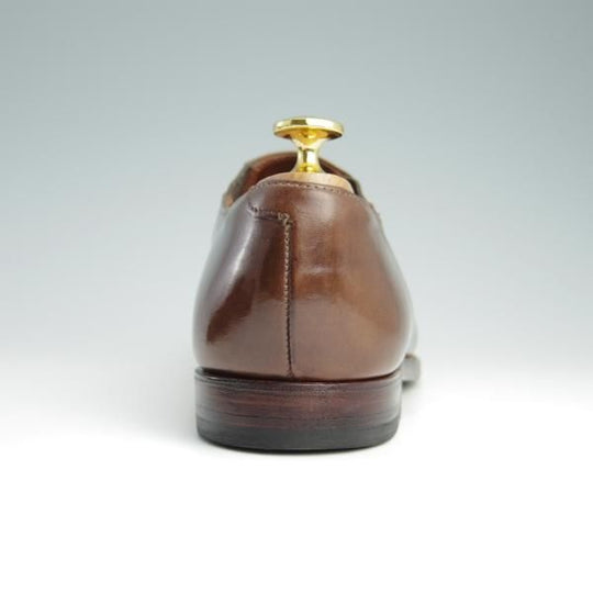 極上★クロケット&ジョーンズ 6.5E【★トゥモローランド別注/TOMORROWLAND】サイドエラスティック/カーフ/茶/メンズ/Crockett&Jones★f672