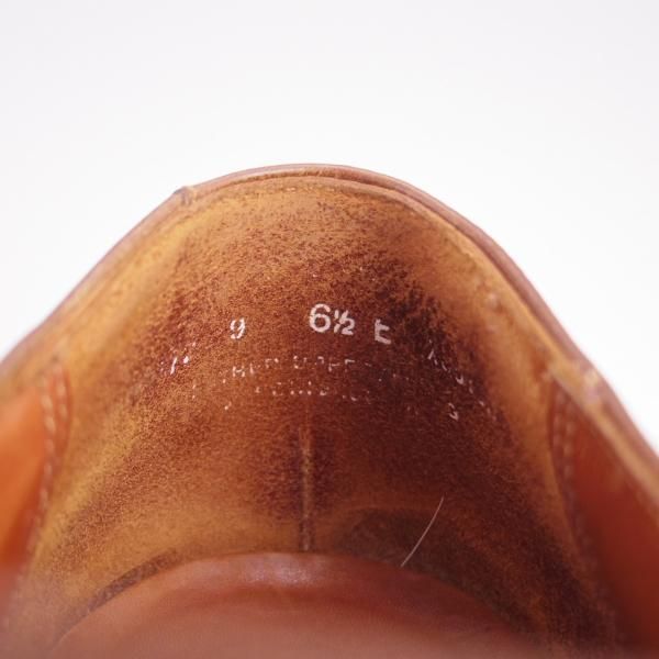 極上★クロケット&ジョーンズ 6.5E【★トゥモローランド別注/TOMORROWLAND】サイドエラスティック/カーフ/茶/メンズ/Crockett&Jones★f672