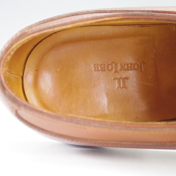 極上★ジョンロブ 8E【貴重★BARROS/バロス】2998ラスト/Uチップ/シボ革/茶/JOHN LOBB★f674