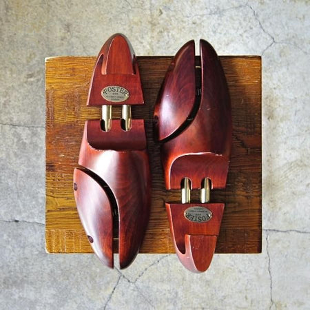 極上★(英)FOSTER&SON/フォスター&サン SIZE 8【貴重★純正シューツリー】木製シューキーパー/メンズ★f678