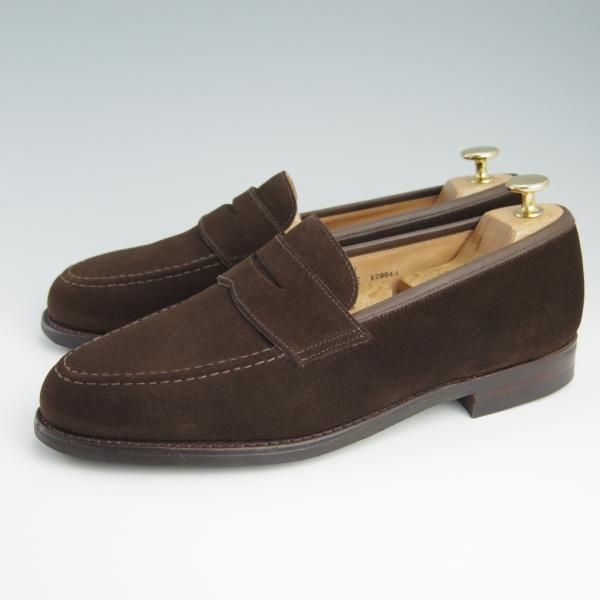 極美品★クロケット&ジョーンズ 8E【定価￥83,600-★ダイナイトソール仕様/コインローファー】BOSTON/314ラスト/Crockett&Jones★f689