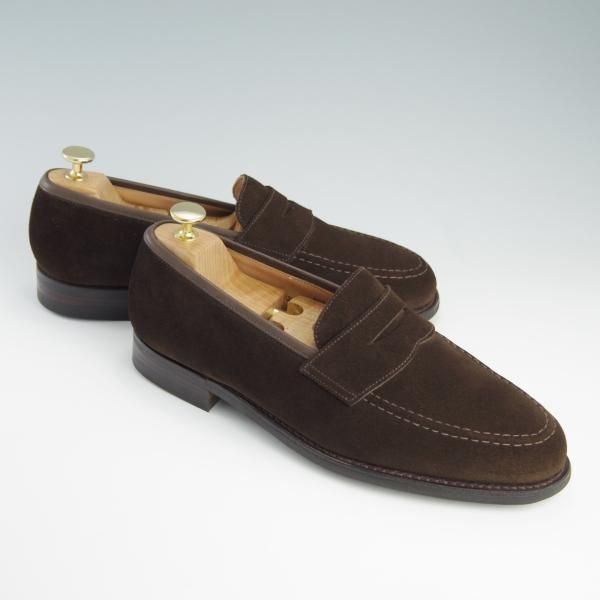 極美品★クロケット&ジョーンズ 8E【定価￥83,600-★ダイナイトソール仕様/コインローファー】BOSTON/314ラスト/Crockett&Jones★f689