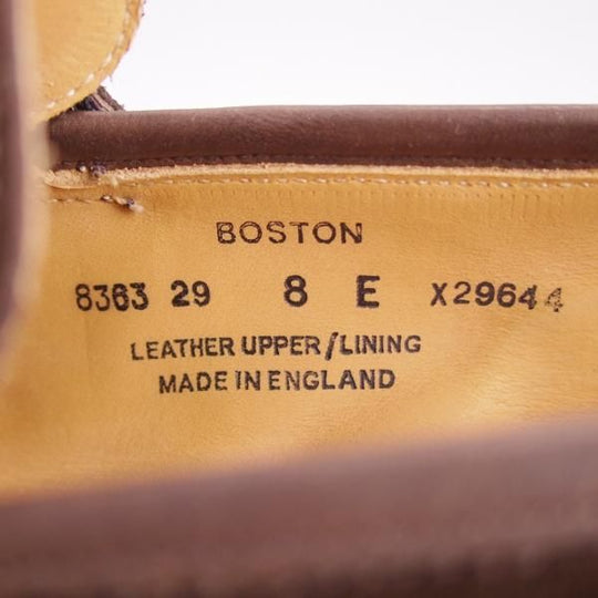 極美品★クロケット&ジョーンズ 8E【定価￥83,600-★ダイナイトソール仕様/コインローファー】BOSTON/314ラスト/Crockett&Jones★f689