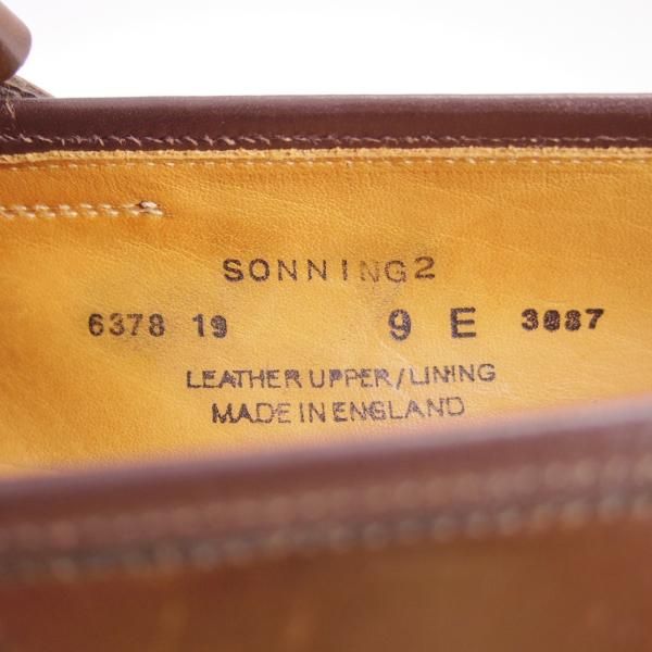 極美品★クロケット&ジョーンズ 9E【定価￥118,800-★コードバン/茶/ブラウン】バーニーズNY別注/コインローファー/Crockett&Jones★f690