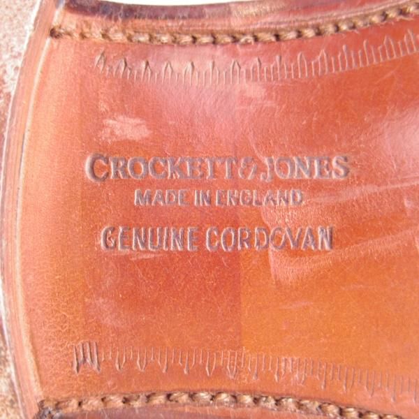 極美品★クロケット&ジョーンズ 9E【定価￥118,800-★コードバン/茶/ブラウン】バーニーズNY別注/コインローファー/Crockett&Jones★f690