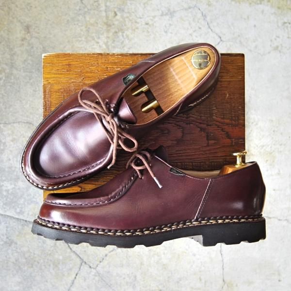 ほぼ試着程度★パラブーツ SIZE 41.5【定価￥71,500-★ミカエル/MICHAEL】チロリアンシューズ/リスレザー/CAFE/カフェ/Paraboot★f694