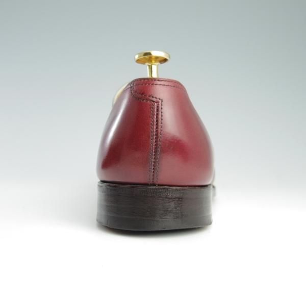 極上★ジョンロブ 7.5E【モデル定価￥217,800-★ロペス/LOPEZ】4395ラスト/コインローファー/カーフ/赤茶×白/メンズ/JOHN LOBB★f695