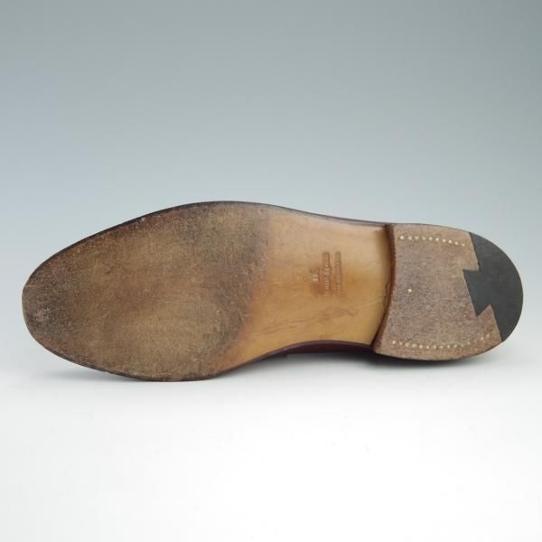 極上★ジョンロブ 7.5E【モデル定価￥217,800-★ロペス/LOPEZ】4395ラスト/コインローファー/カーフ/赤茶×白/メンズ/JOHN LOBB★f695