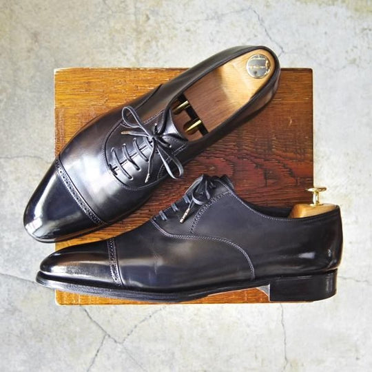 美品★ジョンロブ 8E【定価￥264,000-★プレステージライン/フィリップ2/7000ラスト】Philip2/パンチドキャップトゥ/黒/JOHN LOBB★f696