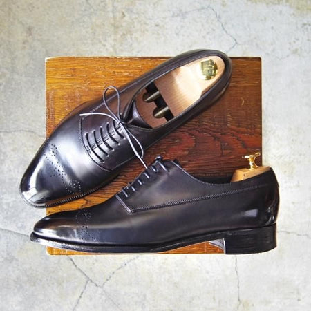 極上★ジョンロブ 7E【限定★2003年イヤーモデル/プレステージライン/7000ラスト】オックスフォードシューズ/カーフ/黒/JOHN LOBB★f697