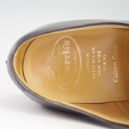 極上★チャーチ 70F/UK7【定価￥81,400-★ストレートチップ/DUBAI】136ラスト/5都市ロゴ/カーフ/黒/メンズ/Church's★f698