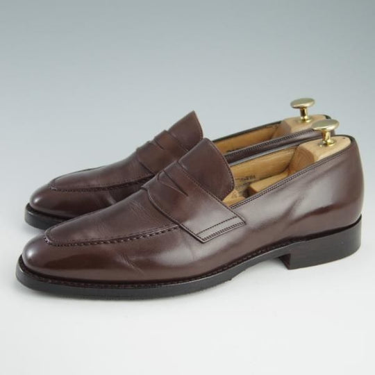 極上★チャーチ 70F/UK7【★コインローファー/HERTFORD】ハートフォード/111ラスト/4都市/カーフ/濃茶/メンズ/Church's★f699