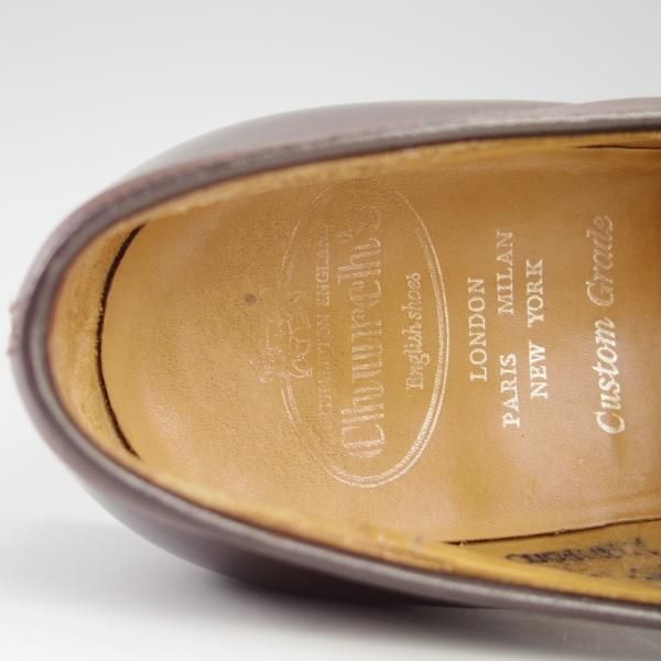 極上★チャーチ 70F/UK7【★コインローファー/HERTFORD】ハートフォード/111ラスト/4都市/カーフ/濃茶/メンズ/Church's★f699