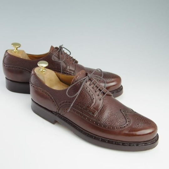 極上★(東欧)VASS/ヴァーシュ SIZE 41【貴重★フルブローグ/201022/ブダペストラスト】カーフ×グレインレザー/コニャック/茶★f700