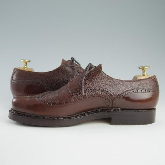 極上★(東欧)VASS/ヴァーシュ SIZE 41【貴重★フルブローグ/201022/ブダペストラスト】カーフ×グレインレザー/コニャック/茶★f700