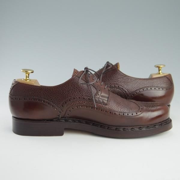 極上★(東欧)VASS/ヴァーシュ SIZE 41【貴重★フルブローグ/201022/ブダペストラスト】カーフ×グレインレザー/コニャック/茶★f700