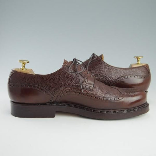 極上★(東欧)VASS/ヴァーシュ SIZE 41【貴重★フルブローグ/201022/ブダペストラスト】カーフ×グレインレザー/コニャック/茶★f700