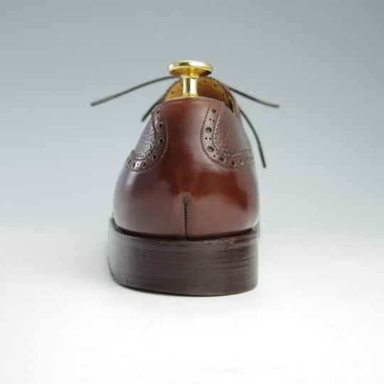 極上★(東欧)VASS/ヴァーシュ SIZE 41【貴重★フルブローグ/201022/ブダペストラスト】カーフ×グレインレザー/コニャック/茶★f700