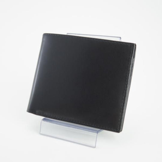 未使用★(英)SIMPSON LONDON/シンプソン【定価￥35,700-★W15/二つ折り財布】カーフ/黒/レザー/本革/メンズ★f701