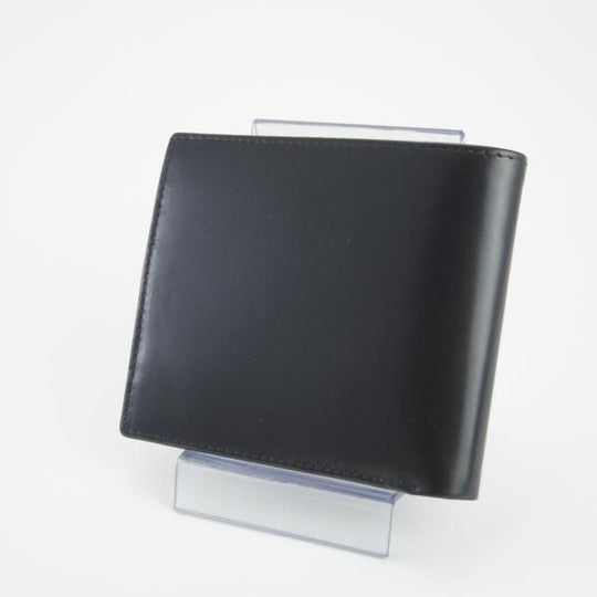 未使用★(英)SIMPSON LONDON/シンプソン【定価￥35,700-★W15/二つ折り財布】カーフ/黒/レザー/本革/メンズ★f701