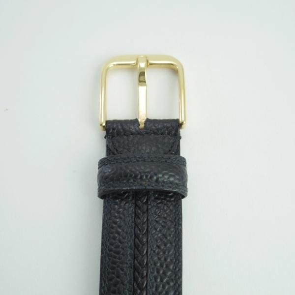 ほぼ未使用★(伊)タニノクリスチー 30インチ/75cm【★レザー/ベルト/黒/ビジネス】本革/メンズ/TANINO CRISCI★f702