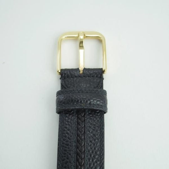 ほぼ未使用★(伊)タニノクリスチー 30インチ/75cm【★レザー/ベルト/黒/ビジネス】本革/メンズ/TANINO CRISCI★f702