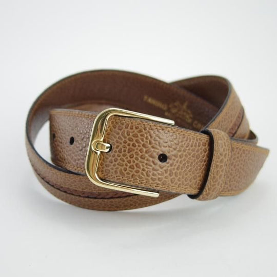 ほぼ未使用★(伊)タニノクリスチー 30インチ/75cm【★レザー/ベルト/茶/ビジネス】本革/メンズ/TANINO CRISCI★f703