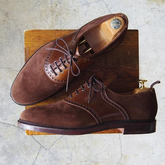 未使用★クロケット&ジョーンズ UK9.5/US10D【貴重★茶/コードバン仕様/ブラックフリース別注】ブルックスブラザーズ/Crockett&Jones★f706