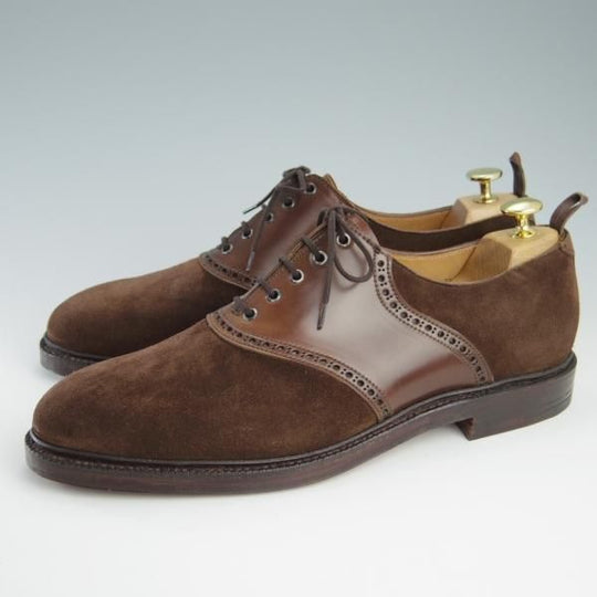 未使用★クロケット&ジョーンズ UK9.5/US10D【貴重★茶/コードバン仕様/ブラックフリース別注】ブルックスブラザーズ/Crockett&Jones★f706