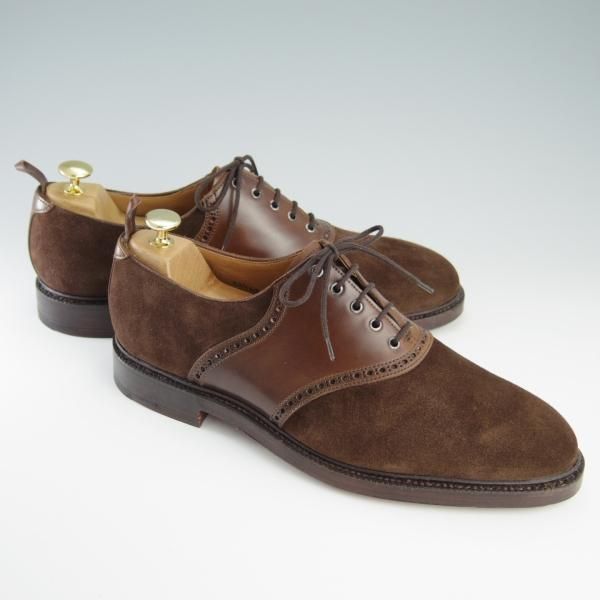 未使用★クロケット&ジョーンズ UK9.5/US10D【貴重★茶/コードバン仕様/ブラックフリース別注】ブルックスブラザーズ/Crockett&Jones★f706