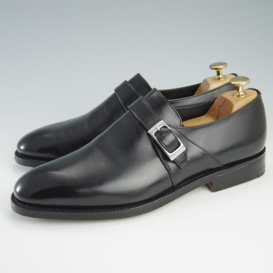 美品★チャーチ 75F/UK7.5【ジェームスボンド着用モデル(1999年007シリーズ)★PRESLEY】プレスリー/73ラスト/カーフ/黒/Church's★f707