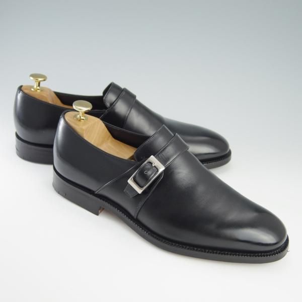 美品★チャーチ 75F/UK7.5【ジェームスボンド着用モデル(1999年007シリーズ)★PRESLEY】プレスリー/73ラスト/カーフ/黒/Church's★f707