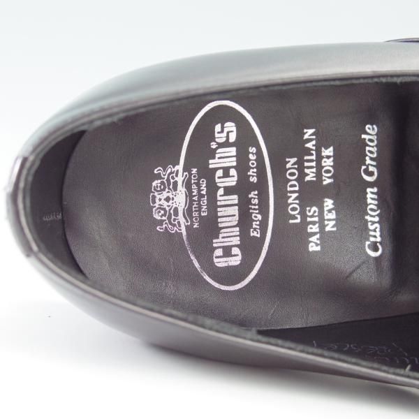 美品★チャーチ 75F/UK7.5【ジェームスボンド着用モデル(1999年007シリーズ)★PRESLEY】プレスリー/73ラスト/カーフ/黒/Church's★f707