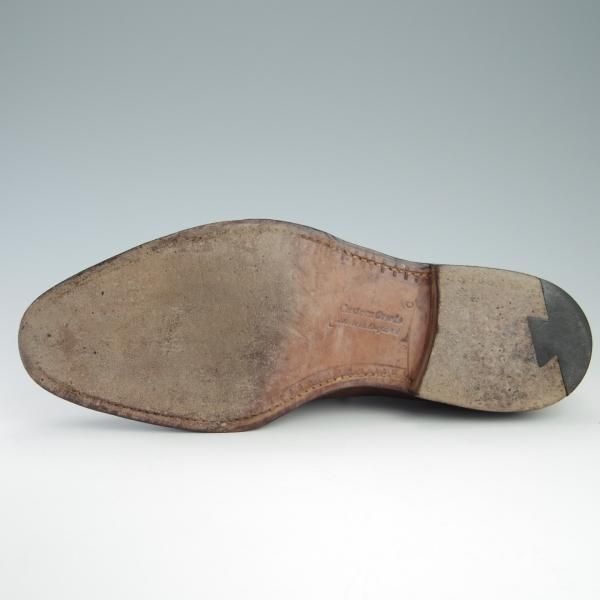 極上★チャーチ UK9程度【旧チャーチ★149ラスト/3都市ロゴ/RANCH OXHIDE】フルブローグ/茶/メンズ/Church's★f708