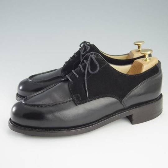 極上★パラブーツ SIZE 8.5【モデル定価￥77,000-★ドレス仕様シャンボード/CHAMBORD】スエード×カーフ/Uチップ/黒/Paraboot★f709