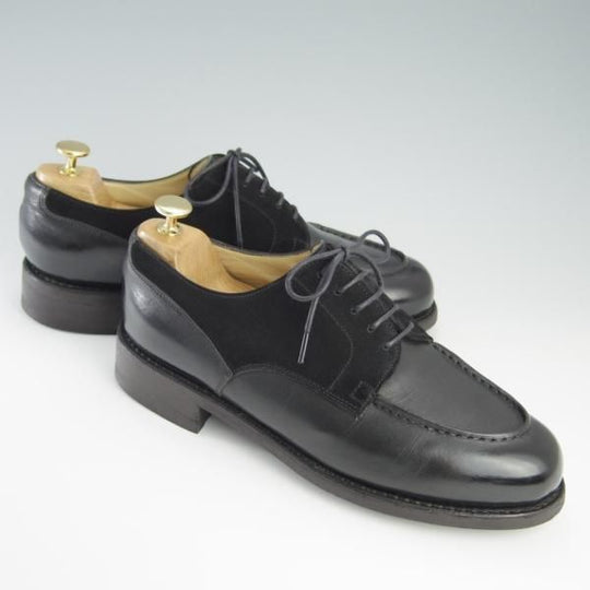 極上★パラブーツ SIZE 8.5【モデル定価￥77,000-★ドレス仕様シャンボード/CHAMBORD】スエード×カーフ/Uチップ/黒/Paraboot★f709